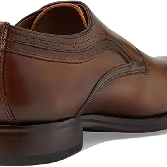 Bashwood Handmade Brown leather Double Monk Shoes